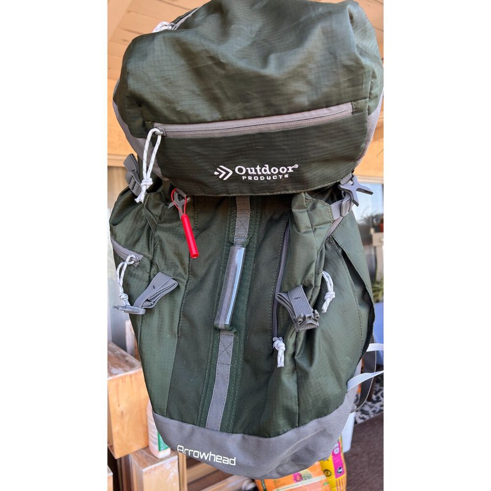 Outdoor Products Arrowhead H20 Hiking Green Backpack